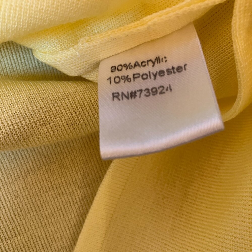 Ming Wang Light Yellow Knit Tank Top Extra Large XL - Picture 3 of 4